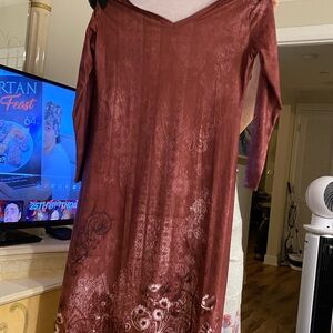 Elegant Floral Long Sleeve Dress